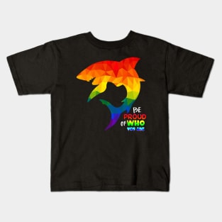 Rainbow Shark Kids T-Shirt